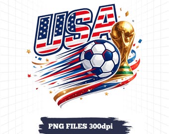 USA National Football Shirt Logo SVG PNG – Soccer Crest Cut File (Digital Download)