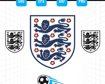 England National Football Team Logo SVG PNG – Soccer Crest Cut File (Digital Download)