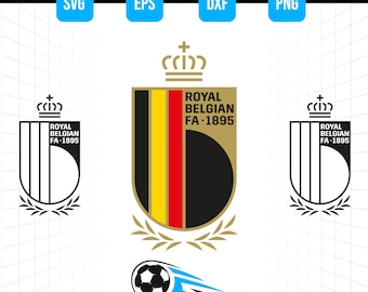Belgium National Football Team Logo SVG PNG – Soccer Crest Cut File (Digital Download)