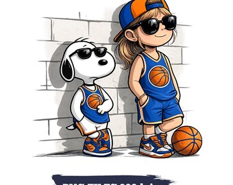 Basketball Knicks PNG, Street Basketball Graphic, Basketball Sublimation Shirt Png, Instant Digital Download