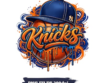 Basketball Knicks PNG, Street Basketball Graphic, Basketball Sublimation Shirt Png, Instant Digital Download
