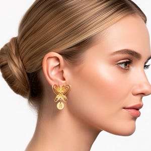 TINGN Orecchini da donna in oro 14 carati
