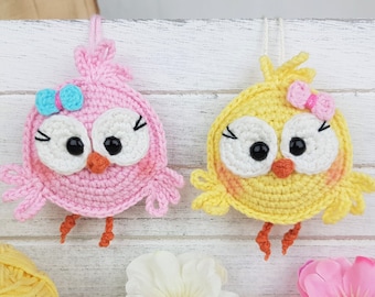 Easter Chick / Little Bird Decoration to Hang PDF Pattern