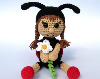 Ladybird Katy- Amigurumi Crochet Pattern / PDF e-Book / Stuffed Animal Tutorial