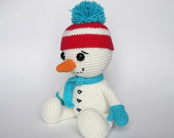 Snowman - Amigurumi Crochet Pattern / PDF e-Book / Stuffed Animal Tutorial