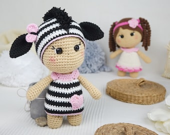 Titti the Zebra from LittleFriends Collection - Amigurumi Crochet Pattern