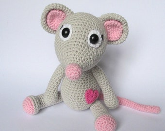 Mouse Tili in Love - Amigurumi Crochet Pattern / PDF e-Book / Stuffed Animal Tutorial