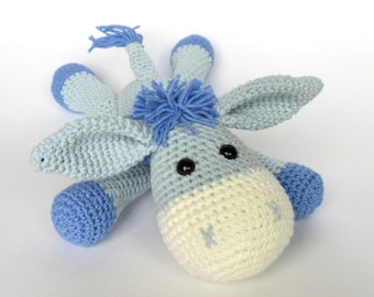 Donkey Ruda - Amigurumi Crochet Pattern / PDF e-Book / Stuffed Animal Tutorial