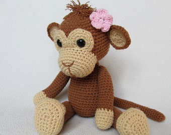 Sweet Monkey Julie - Amigurumi Crochet Pattern / PDF e-Book / Stuffed Animal Tutorial