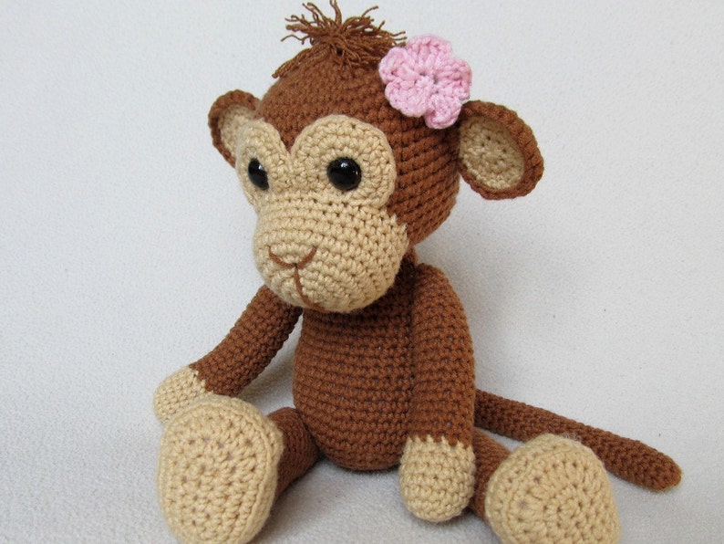 Sweet Monkey Julie Amigurumi Crochet Pattern / PDF e-Book / Stuffed Animal Tutorial image 1