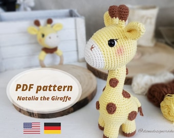 Natalia the Giraffe - Amigurumi PDF Crochet Pattern / Instructions