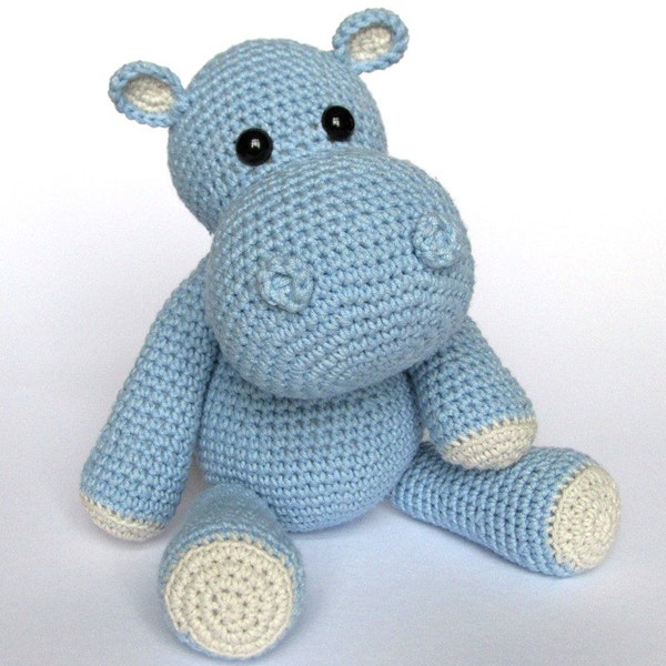 Little Hippo Timi- Amigurumi Crochet Pattern / PDF e-Book / Tutoriel sur les animaux en peluche
