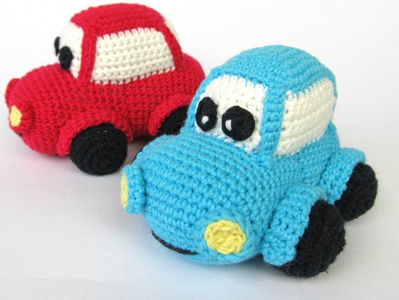Happy Car Amigurumi Crochet Pattern / PDF Ebook / Soft Toy Etsy