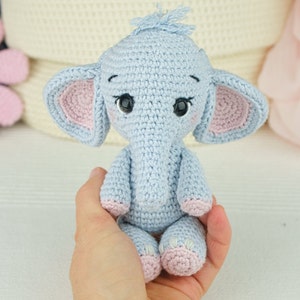 Sweet Bella the Baby Elephant - PDF Amigurumi Crochet Pattern