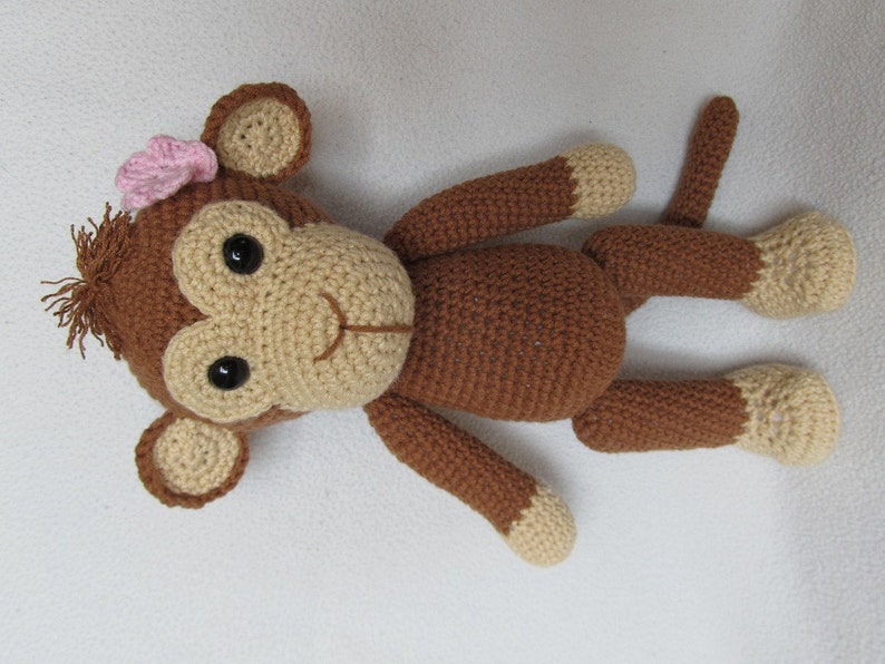 Sweet Monkey Julie Amigurumi Crochet Pattern / PDF e-Book / Stuffed Animal Tutorial image 4