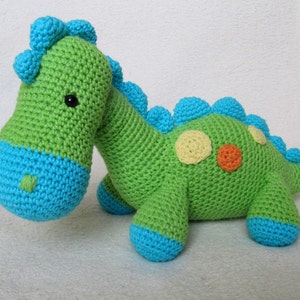 My Friend Dinosaur Dino - Amigurumi Crochet Pattern / PDF e-Book / Stuffed Animal Tutorial