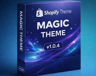 Tema Magic Shopify v1.0.4 / Tema Premium para comercio electrónico / Plantilla Shopify rápida y adaptable / Descarga digital