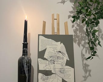 THE TRUTH - Mixed Media Collage - Handmade