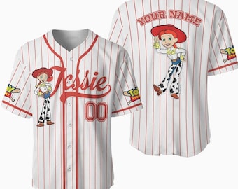 Camiseta de béisbol personalizada de Disney Toy Story, camiseta de béisbol con nombre personalizado, camiseta de béisbol para fans de Disney, camiseta de béisbol