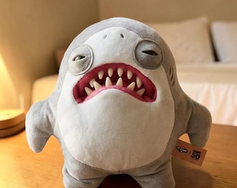 Shark Fuggler Plush Toy – Funny Ugly Monster Plushie, Quirky Shark Stuffed Animal,Weird Cute Doll, Gift for Him or Her, Unique Birthday Gift