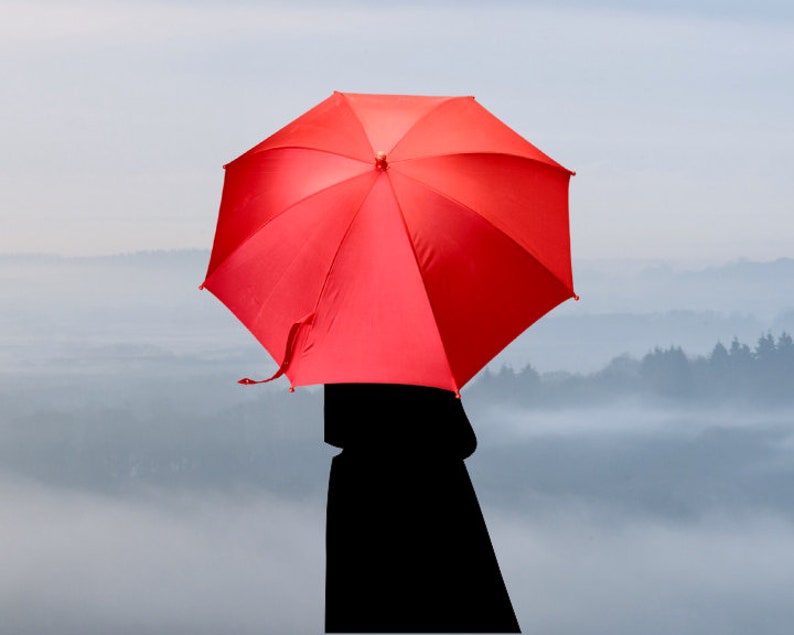 The Girl With the Big Red Umbrella image 1