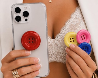 Pop Socket Phone Grip, Cute 3D Phone Ring Holder, Folding Finger Grip Stand, Pocket Phone Holder.