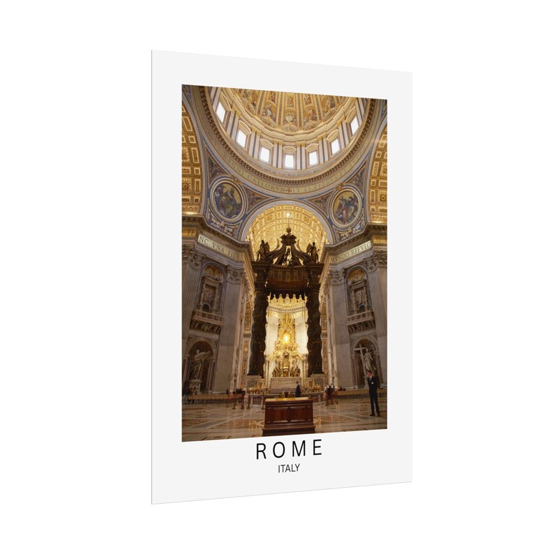Rome Wall Art Print, Italy Travel Poster, Colosseum Print, Rome Skyline ...