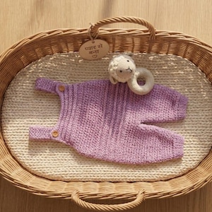 Modello per tutina da neonato all'uncinetto / Tutorial per salopette in stile boho (PDF)