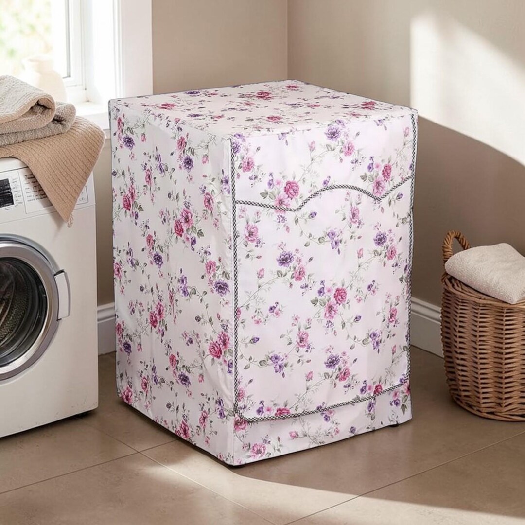 Washing Machine Case Waterproof Washing Machine Cover, Polyester Laundry Appliance Cover ...