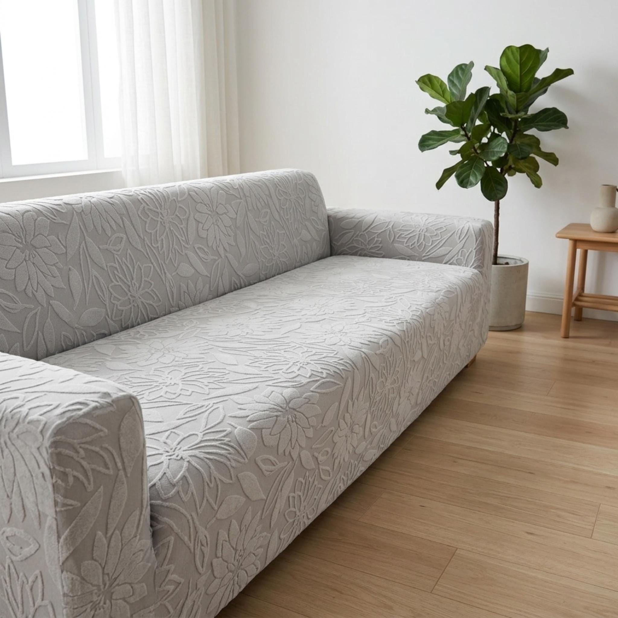 Housse de canapé élastique universelle antidérapante pour toutes les saisons, 2 Seater (57-73inch