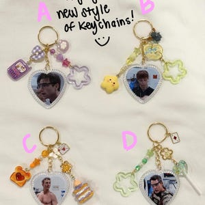 The Pitt Inspired Handmade Photo Charm Keychain | Character Cluster Bag Accessory