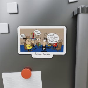 Ímãs recortados dos Bufões Anônimos