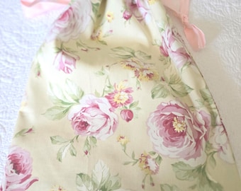 Custom made laundry bag for your smalls, 18" x 14" wide, new vintage fabric