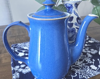 Tetera o cafetera inglesa antigua de loza, 1.4 litros, excelente estado.