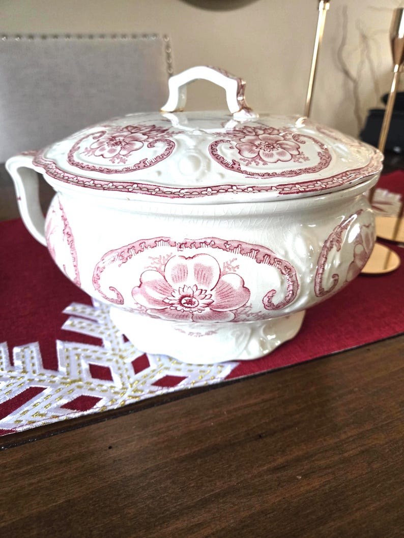 Orinal antiguo de transferencia semiporcelana inglés Dudson Wilcox & Till, buen estado imagen 3