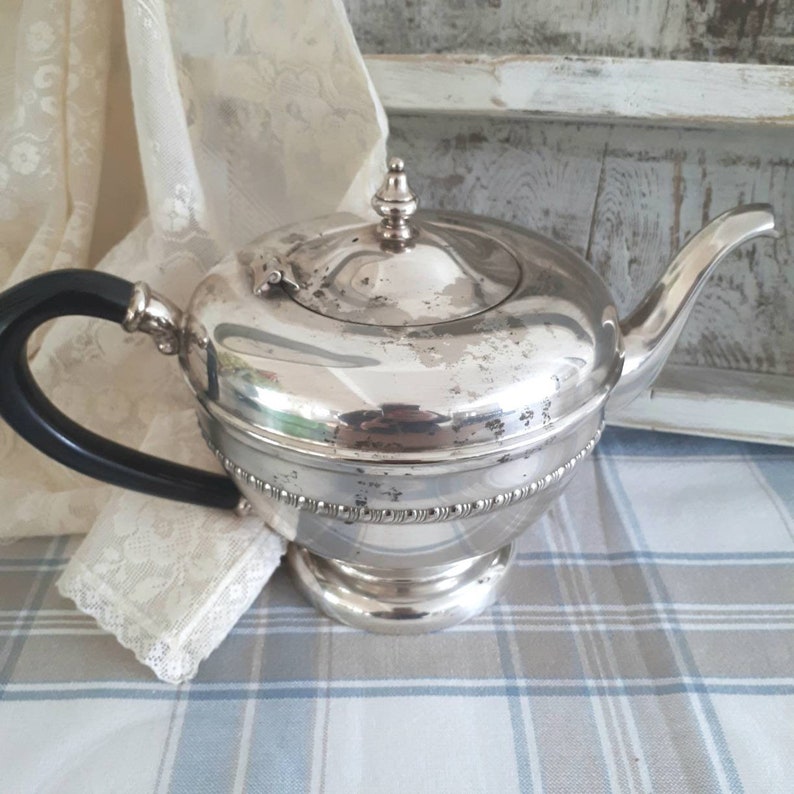 Vintage SP teapot Made in Canada Viking plate EP Copper Etsy