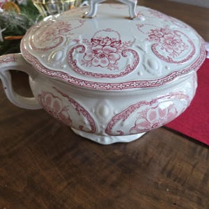 Orinal antiguo de transferencia semiporcelana inglés Dudson Wilcox & Till, buen estado imagen 14