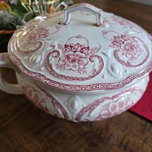 Orinal antiguo de transferencia semiporcelana inglés Dudson Wilcox & Till, buen estado imagen 11