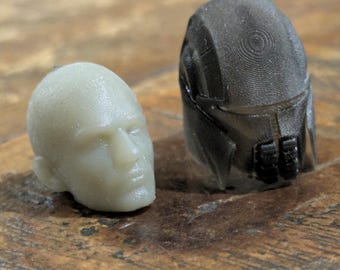 3.75" / 1:18 scale Star Wars Starkiller Head and Helmet kit - 3D Print