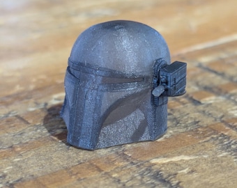 3.75" / 1:18 scale Star Wars Mandalorian Helmets - Single rangefinder variant - 3D Print