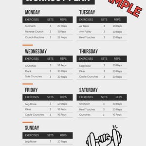 VeloriDigital Customizable Workout Planner