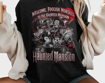Disney Haunted Mansion Shirt Mickey und Minnie t-Shirt Disney World Disney Shirt Mickey und Freunde Shirt Hitchhiking Ghosts Haunted Mansion