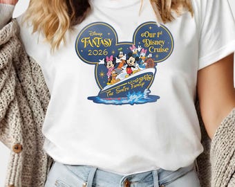 Personalisierte unsere 1. Disney Cruise Magnet Shirt Cruise Tür Disney Shirt Wunsch Traum Schatz Fantasy Magie T-Shirt Disney Cruise Line 2026
