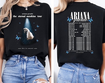 Camiseta de la gira de Ariana Grande 2026, camiseta para amantes de los conciertos, jersey de la gira Eternal Sunshine 2026, sudadera con capucha de música pop, gira Eternal Sunshine por el Reino Unido 2026, S2