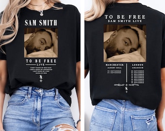 Camiseta del concierto de Sam Smith "To Be Free", sudadera de la gira de Sam Smith 2026, sudadera con capucha del concierto en vivo "To Be Free", camiseta para amantes de la música, banda de rock, S17