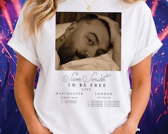 Sudadera de la gira de conciertos de Sam Smith 2026, sudadera con capucha del concierto en vivo To Be Free, camiseta para amantes de la música, sudadera de banda de rock, top para fiestas de giras de conciertos, S18