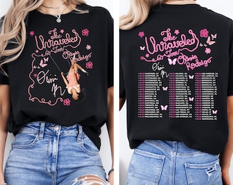 Camiseta de Olivia Rodrigo, Sudadera Unraveled Tour 2026, Sudadera con capucha de la gira mundial, Camiseta Sad Girl, Camiseta A Girl So In Love, The Unraveled Tour 2026, S1
