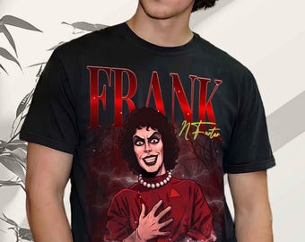 Camiseta de Frank N Furter, camiseta de Tim Curry, Rocky Horror Picture Show, camiseta de terror de Halloween