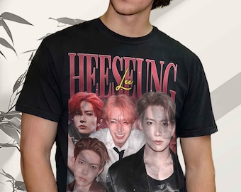 HEESEUNG Vintage Collage T-Shirt – Kpop Fan Apparel