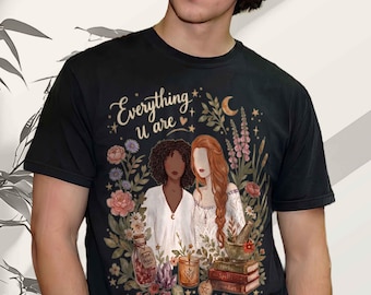 Sudadera con estampado de acuarela "Everything u are", sudadera de las hermanas Owens, sudadera de cuello redondo de Sally Gillian, suéter de Halloween
